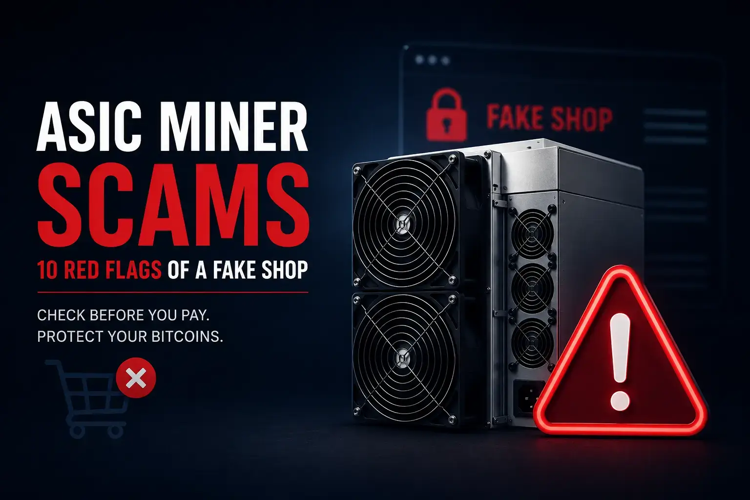 ASIC miner scam warning and fake miner shop red flags